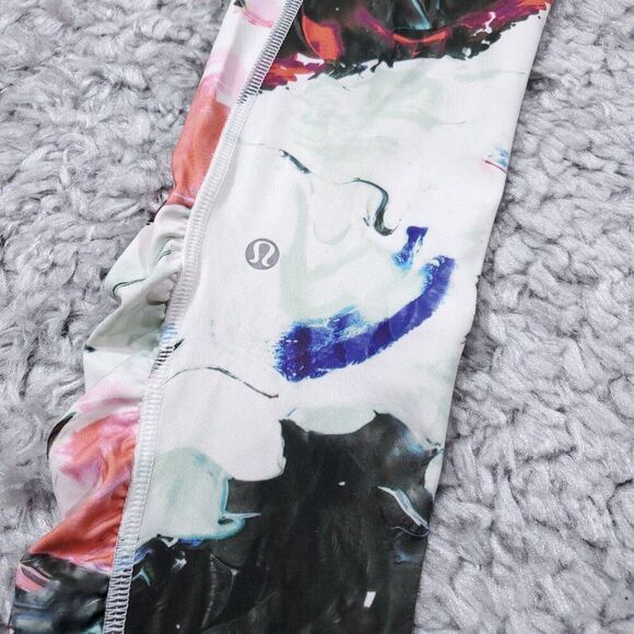 Lululemon Speed Tight III Full On Luxtreme Pigment Wave Multi Black Plum Size 4 - Picture 6 of 11